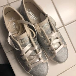 Silver / Metallic Tennis Shoes